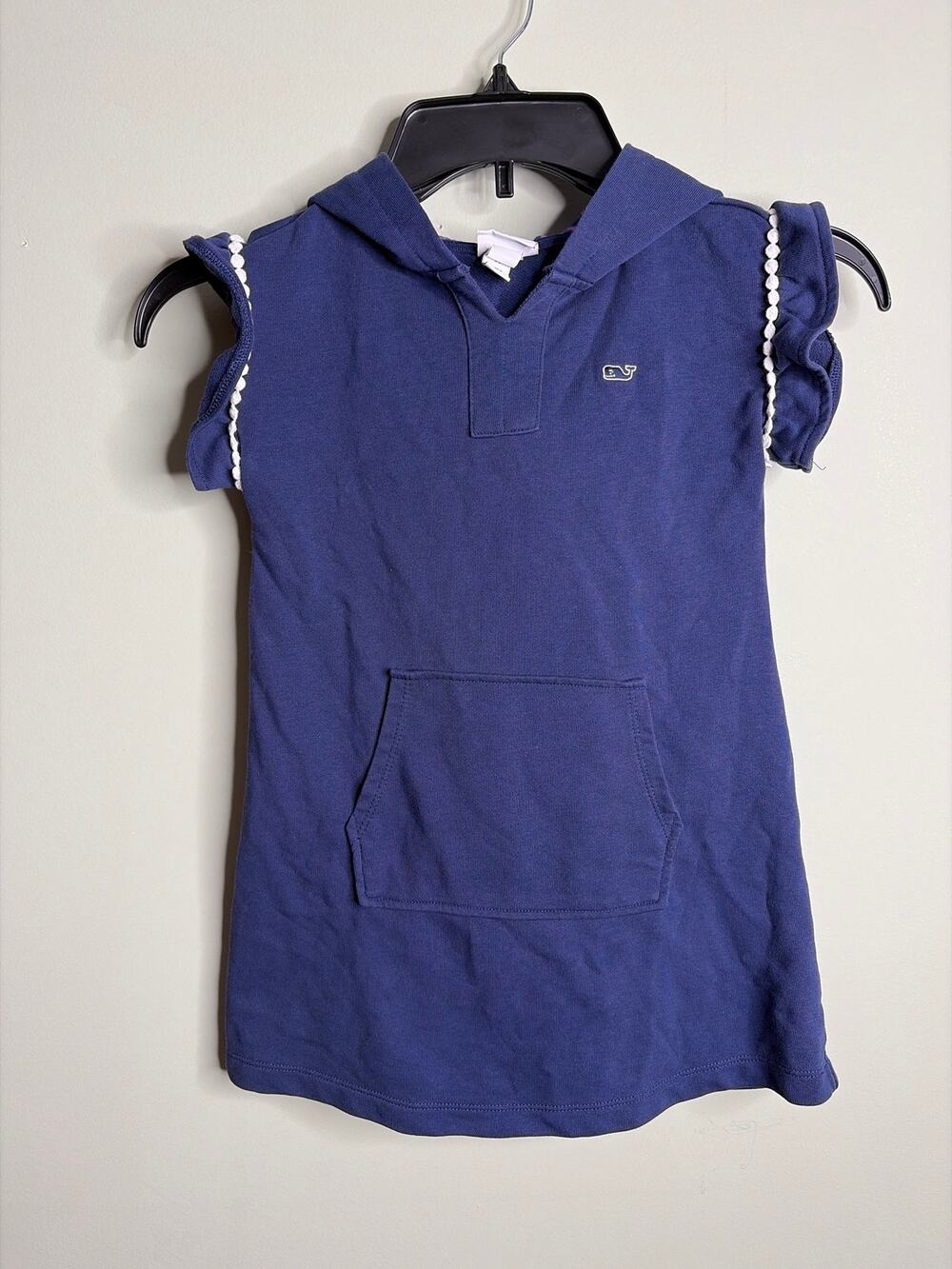 Vineyard Vines Toddler Girls Navy Hooded Cover Up Whale Print 4T